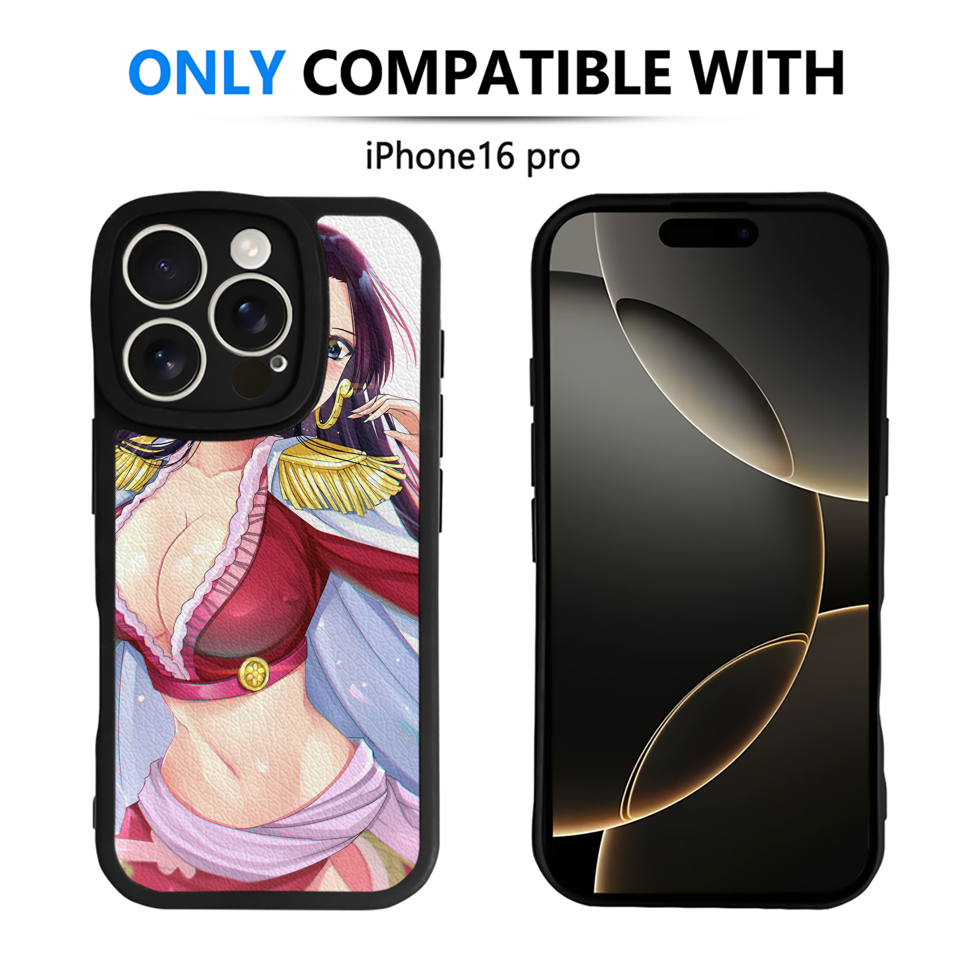 （画像用） ワンピース ONE PIECE 【iPhone 16シリーズ対応】シリコンスマホケース（レザー調） 材質：シリコン